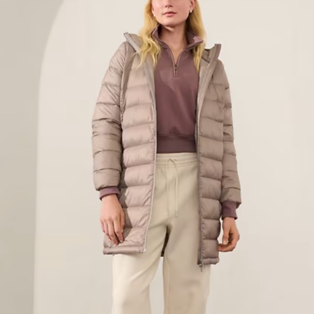 Women's Taupe Puffer Jacket